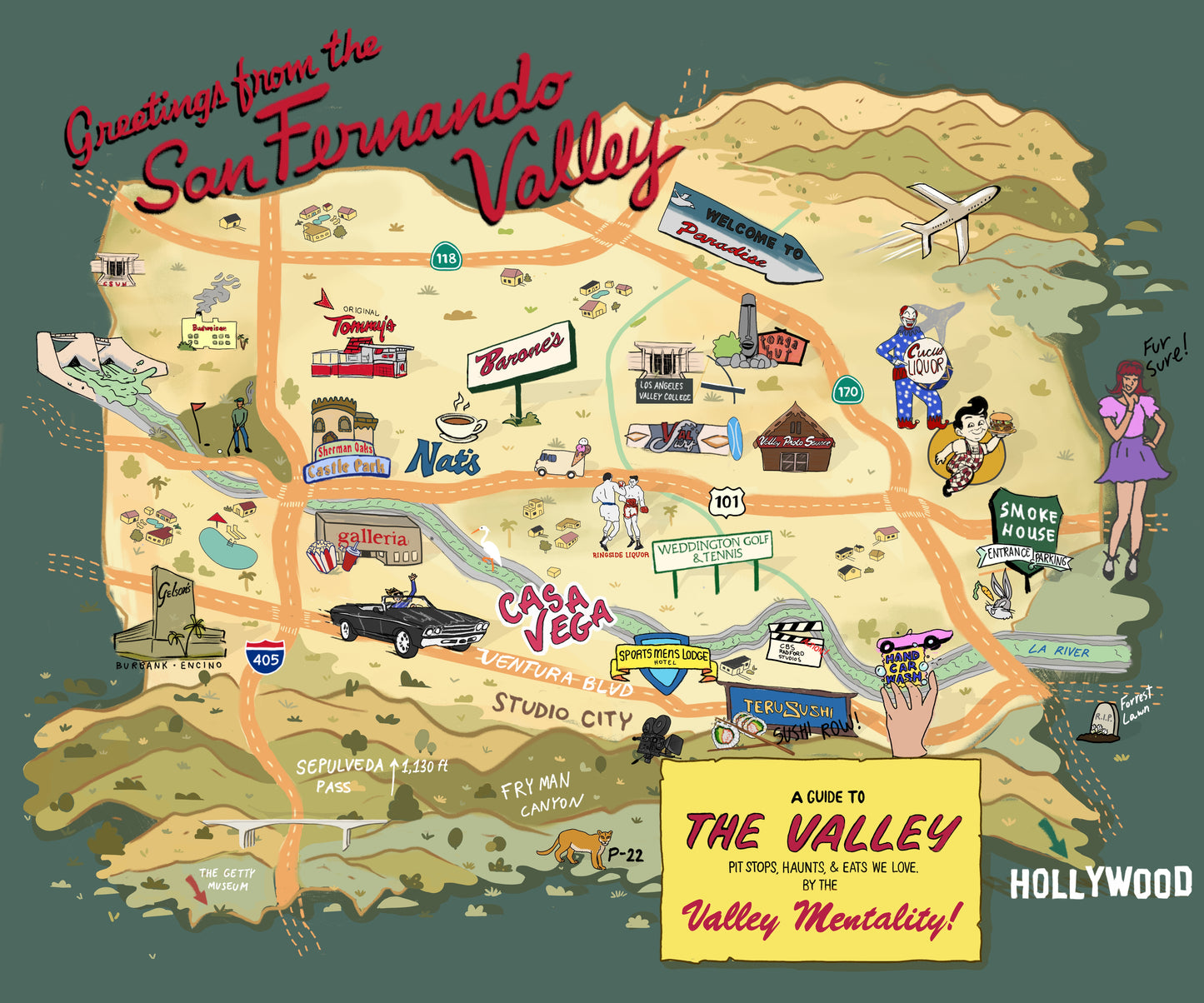 San Fernando Valley Map