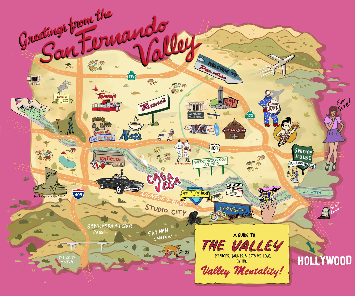 San Fernando Valley Map